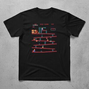 Retro Arcade Game T-Shirt – Classic Pixel Platform Graphic Tee